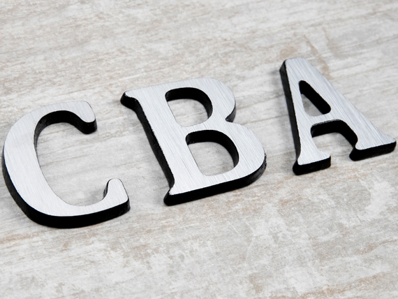 Letras de Aluminio Estilo Recto