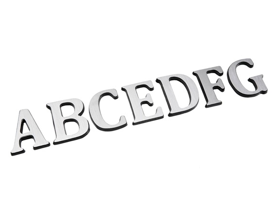 Letras de Aluminio Estilo Recto