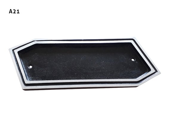 Placa Portanúmeros y portaletras