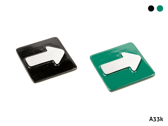 PLACAS DE ALUMINIO EN SOBRERELIEVE AUTOADHESIVAS PARA SEÑALIZACIÓN