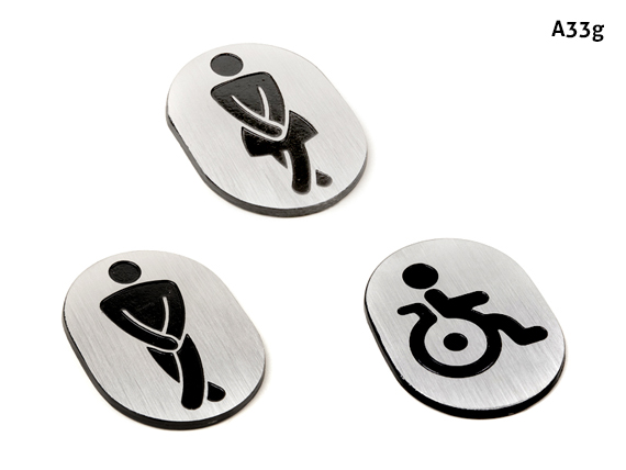 PLACAS DE ALUMINIO EN SOBRERELIEVE AUTOADHESIVAS PARA SEÑALIZACIÓN